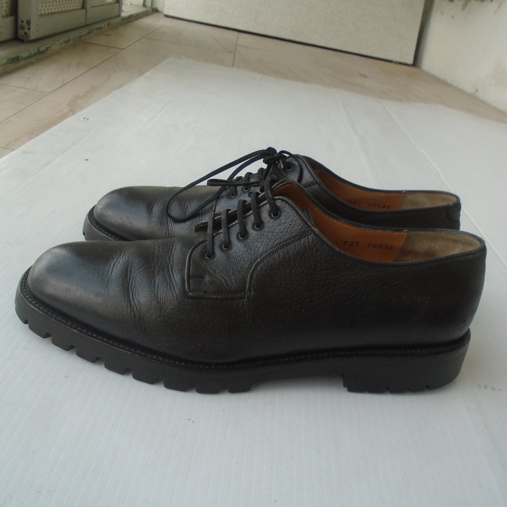 Salvatore Ferragamo Men's Lace-Up Oxfords Shoes Size 10.5 2e Black